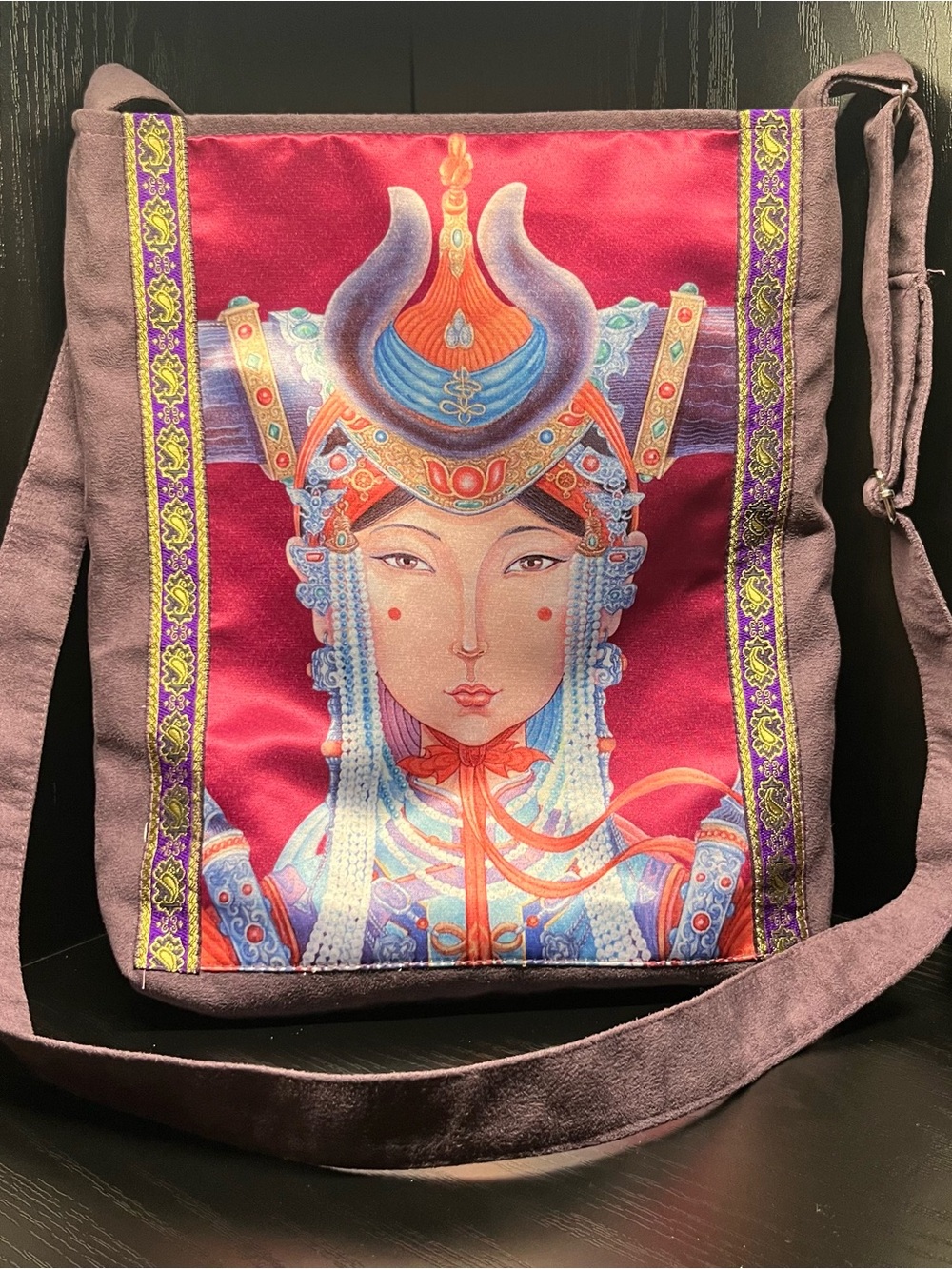 Purple Mayara Crossbody Tote Bag
